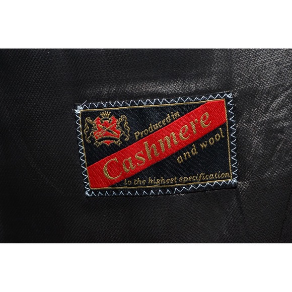 Lubiam 1911 Cashmere Mens 44L Blazer Gray Check Wool Italy Sport Coat Luxury LBM - Picture 9 of 16